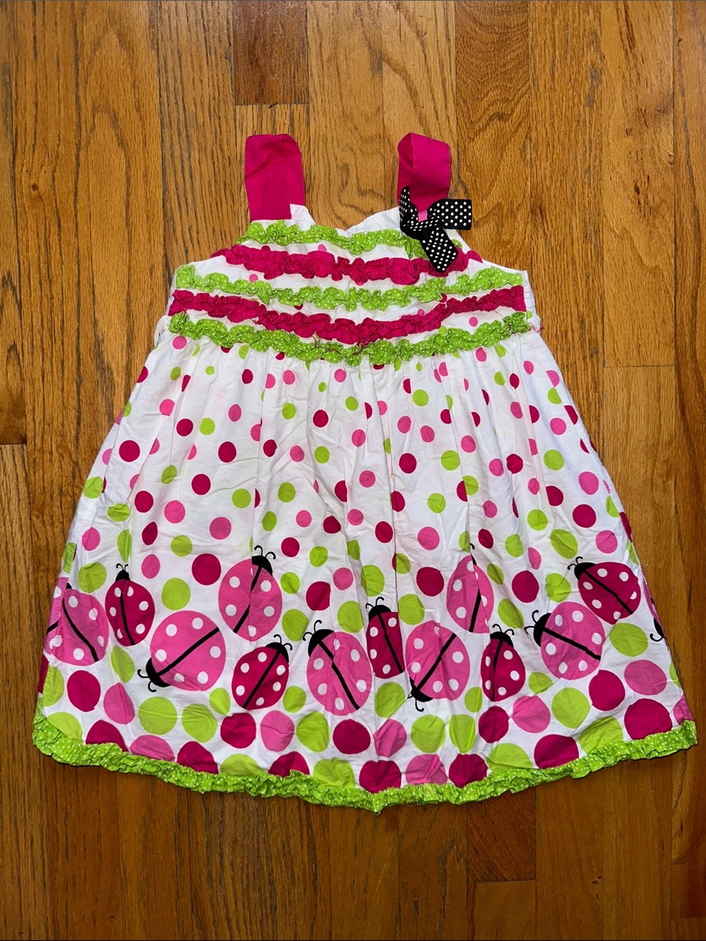 Rare, too! Girls Ladybug Print Dress